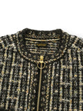 KAPITAL 5G Tweed Knit ZIP Cabaret Cardigan - 9