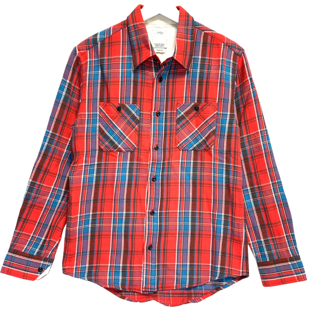 S] Visvim Black Elk Flannel LS Shirt Red – StylisticsJapan.com