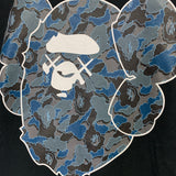 [S] A Bathing Ape Kaws Cloud Camo Chum Bape Head Logo Tee Black