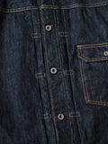 KAPITAL 14oz Denim 1ST Jacket One-Wash Indigo - Detail 4