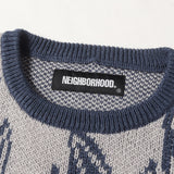 [M] NEIGHBORHOOD JACQUARD / AW-KNIT. LS