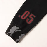 [M] A BATHING APE X STASH FOOT SOLDIER RIB SWEAT VARSITY JACKET
