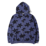 [XL] A BATHING APE BAPE 00s STA ALL-OVER PRINT FULL ZIP HOODED SWEATSHIRT NAVY