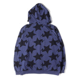 [XL] A BATHING APE BAPE 00s STA ALL-OVER PRINT FULL ZIP HOODED SWEATSHIRT NAVY