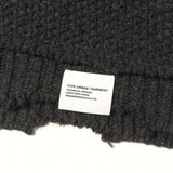 [L] NEIGHBORHOOD 23AW SAVAGE-PROCESSED PATCHWORK KNIT SWEATER (PATCHWORK SAVAGE SWEATER) CHARCOAL