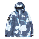 [XL] SUPREME 21AW x THE NORTH FACE BLEACHED DENIM PRINT MOUNTAIN JACKET INDIGO