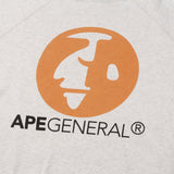 [M] BAPE APE GENERAL CREWNECK SWEATSHIRT OATMEAL