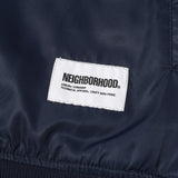 [M] NEIGHBORHOOD 23AW NYLON SATIN STADIUM JACKET (BASEBALL JACKET) NAVY