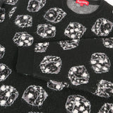 [L] SUPREME 22AW DICE SWEATER BLACK