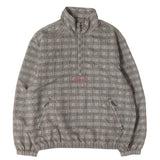 [M] SUPREME 20SS CHECK TRACK HALF ZIP PULLOVER JACKET GREY