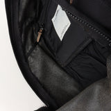 VISVIM LEATHER COMBO BALLISTIC NYLON BACKPACK BALLISTIC 22L BLACK