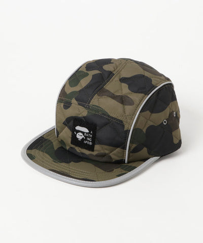 DS! A Bathing Ape Bape 1st Camo Padded Jet Cap Yellow or Green