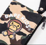 DS! A Bathing Ape Bape Kids 1st Camo Shoulder Tote Bag Pouch Set