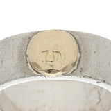GORO'S FLAT RING SIZE 19 SILVER GOLD