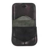GORO'S SQUARE COIN PURSE BLACK SILVER