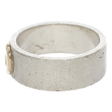 GORO'S FLAT RING SIZE 19 SILVER GOLD
