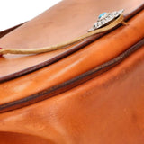 GORO'S GC-03 SILVER CORD TURQUOISE BUCKET BAG BROWN SILVER BLUE