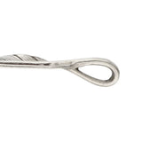 GORO'S SV FEATHER LARGE RIGHT FACING SILVER