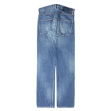 [30W] VISVIM SOCIAL SCULPTURE 01 SLIM DMGD-5 SELVEDGE DENIM INDIGO