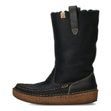 [9] VISVIM GRIDWOOD MOC TOE-FOLK MOUTON BOOTS BLACK