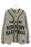 [2] KAPITAL FANCY TWEED BASEBALL L/S SHIRT WHITE BLACK