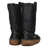 [9] VISVIM GRIDWOOD MOC TOE-FOLK MOUTON BOOTS BLACK