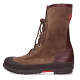 [11] VISVIM HALF DOME DUCK BOOT VIBRAM SOLE SUEDE LEATHER BOOTS BROWN