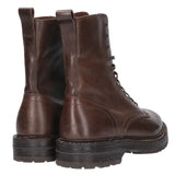 [9] VISVIM GILLESPIE FOLK LEATHER BOOTS DARK BROWN