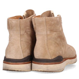 [8.5] VISVIM VIRGIL BOOTS-FOLK LACE UP LEATHER BOOTS BEIGE