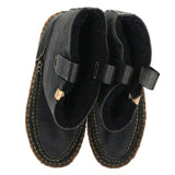 [9] VISVIM GRIDWOOD MOC TOE-FOLK MOUTON BOOTS BLACK