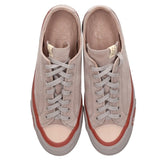 [10] VISVIM SKAGWAY LO SUEDE LOW-CUT SNEAKERS GREY X BORDEAUX