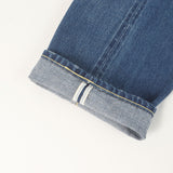 [30W] VISVIM SOCIAL SCULPTURE 01 SLIM DMGD-5 SELVEDGE DENIM INDIGO