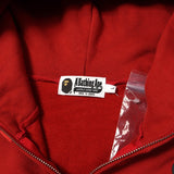[L] BAPE COLOR CAMO PANDA ZIP HOODIE SWEATSHIRT RED