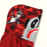 [L] BAPE COLOR CAMO PANDA ZIP HOODIE SWEATSHIRT RED