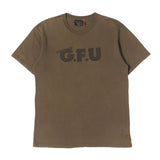[M] UNDERCOVER 00AW MELTING POT-ERA G.F.U FLOCK PRINT T-SHIRT KHAKI
