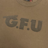 [M] UNDERCOVER 00AW MELTING POT-ERA G.F.U FLOCK PRINT T-SHIRT KHAKI
