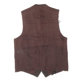 UNDERCOVER 90s EARLY PINK TAG INSIDE-OUT GILET VEST BROWN