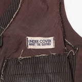 UNDERCOVER 90s EARLY PINK TAG INSIDE-OUT GILET VEST BROWN