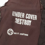 UNDERCOVER 90s EARLY PINK TAG INSIDE-OUT GILET VEST BROWN
