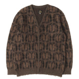 [XS] NEEDLES 23AW PAPILLON MOHAIR KNIT CARDIGAN BROWN