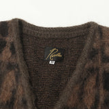 [XS] NEEDLES 23AW PAPILLON MOHAIR KNIT CARDIGAN BROWN
