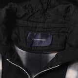 [2] UNDERCOVER JOHN UNDERCOVER ZIP HOODIE DOCKING OMBRE CHECK GOWN BLACK X NAVY