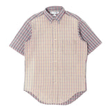 [M] CDG SHIRT SEERSUCKER CHECK B.D. SHIRT BEIGE BLUE