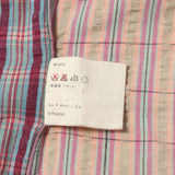 [M] CDG SHIRT SEERSUCKER CHECK B.D. SHIRT BEIGE BLUE