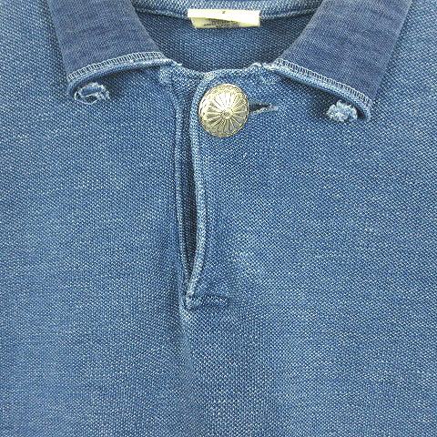 M] Kapital Tenjiku Sashiko Polo Shirt Indigo – StylisticsJapan.com