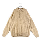 [5] AURALEE BRUSHED SUPER KID MOHAIR KNIT POLO