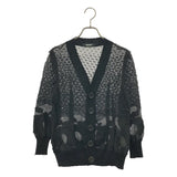 [1] UNDER COVER SHEER JACQUARD CARDIGAN BLACK