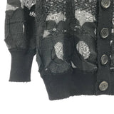 [1] UNDER COVER SHEER JACQUARD CARDIGAN BLACK