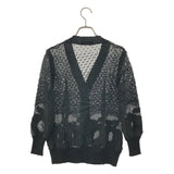 [1] UNDER COVER SHEER JACQUARD CARDIGAN BLACK