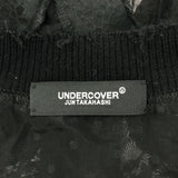 [1] UNDER COVER SHEER JACQUARD CARDIGAN BLACK